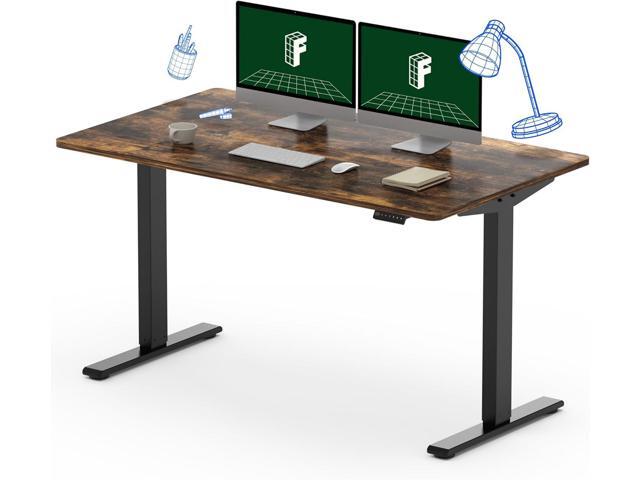 FLEXISPOT EN1 Electric Stand Up Desk 55 x 28 Inches Whole-Piece Desktop Ergonomic Memory Controller Height Adjustable Standing Desk (Black Frame +...