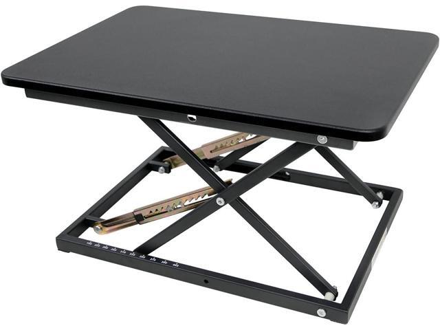 STANDNEE Standing Desk Converter Height Adjustable Stand Up Desk Riser - Supports 300 lbs, Fully Assembled Monitor/Laptop Riser Workstation, Black.