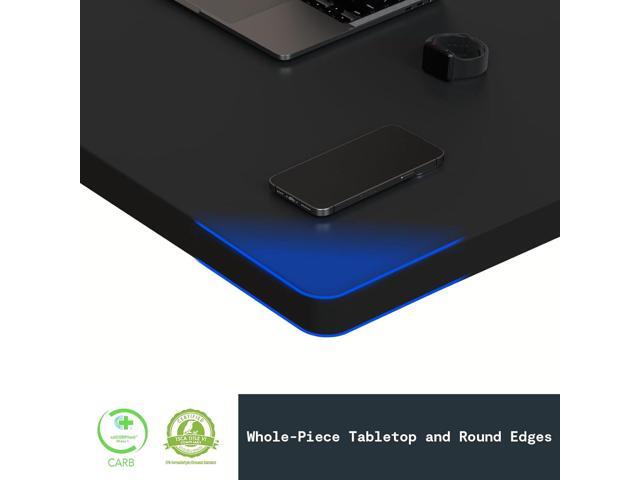 FLEXISPOT Whole Piece 55'x28' Desktop 1' Thickness Height Adjustable Desk Rectangular Tabletop Black Board (55INCH Black Top)