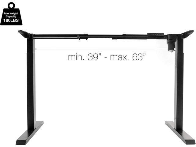 TechOrbits Electric Standing Desk Frame - Two Leg Motorized Stand Up Desk Base - Sit Stand Desk with Memory Settings and Telescopic Height...