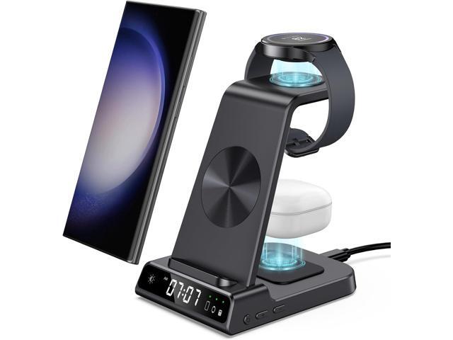 Wireless Charger for Samsung Devices, 4 in 1 Samsung Charging Station for Galaxy S23 Ultra/Z Fold5/Z Flip5/S23/S22 Ultra/S22, Galaxy Watch Charger...