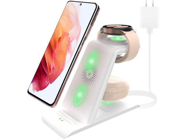 Wireless Charging Station for Samsung Wireless Charger Galaxy S25 Ultra/S25/S24/S23/S22/S21/Note20/10/Fold7/Flip7 Galaxy Watch 7/6/5 Pro/4/3 Active...