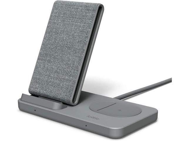 iOttie iON Wireless Duo CERTIFIED BY GOOGLE 10W Stand + 5W Pad Qi-Certified Charger MADE FOR GOOGLE Compatible with Google, Google Pixel, Pixel...