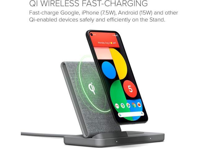 iOttie iON Wireless Duo CERTIFIED BY GOOGLE 10W Stand + 5W Pad Qi-Certified Charger MADE FOR GOOGLE Compatible with Google, Google Pixel, Pixel...