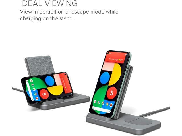 iOttie iON Wireless Duo CERTIFIED BY GOOGLE 10W Stand + 5W Pad Qi-Certified Charger MADE FOR GOOGLE Compatible with Google, Google Pixel, Pixel...