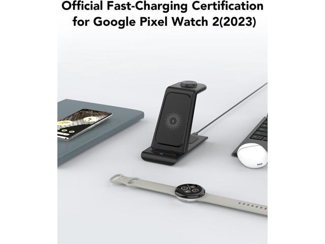 HATALKIN Upgraded Pixel Watch 2 Charger,3 in 1 Pixel Charging Station for Google Pixel 8/7/6 (pro)/7a/5/4,Pixel Buds Pro,Wireless Charger Stand for...