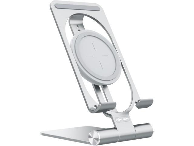 Nillkin Fast Wireless Charger - Metal Foldable and Adjustable Wireless Charging Stand for iPhone 16 15 14 13 12, Samsung Galaxy S25 S24 S23 S22 S21...