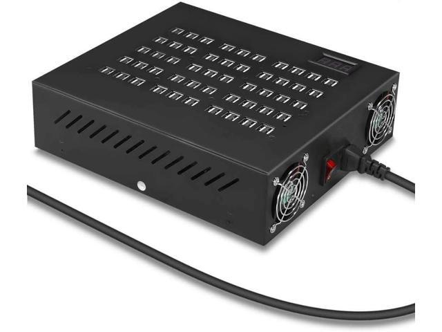 USB Charging Station,100 Ports US Power Station Multi Port US Wall Charger Adapter Phone Noninterference Multiport Desktop USB Rapid Charger for...