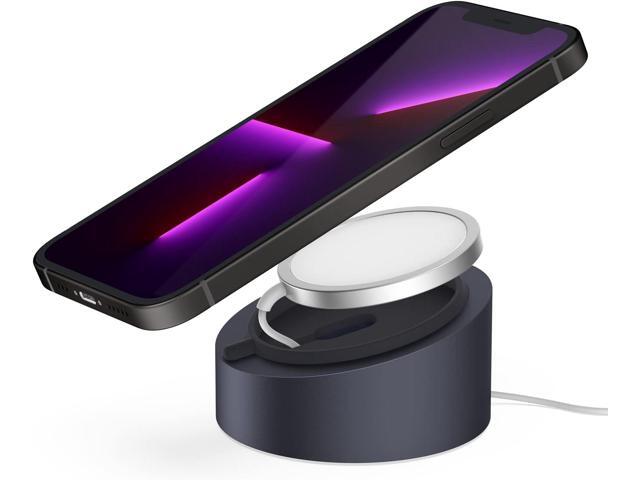 Stouchi Mag- Safe Charger Stand Wireless Charging Heavy-Duty Premium Metal Holder Mount Base Desktop Dock for iOS17 iPhone 15/14/13/12 Mag- Safe...