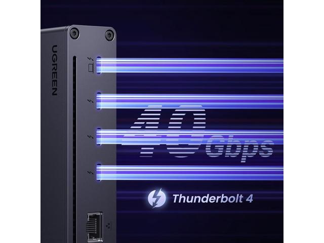 UGREEN Revodok Max 208 Thunderbolt 4 Dock 8-in-1 40Gbps TB4 Hub 3 x TB 4 Dual 4K@60Hz or Single 8K Display, 85W Charging, Gigabit Ethernet, 3 x USB...