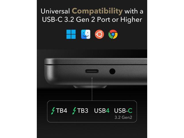 Cudy 13-in-1 DisplayLink Dual 4K Universal USB C Docking Station, 10Gbps USB-C, 2 HDMI Ports, 2 Display Ports, 4K 60Hz, 1000Mbps RJ45 Port, 100...