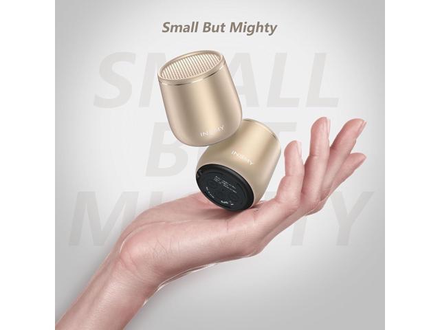 INSMY Small Bluetooth Speaker, Waterproof Mini Portable Wireless Speaker, Punchy Bass Rich Audio Stereo Pairing, Handheld Pocket Size,Built in Mic...