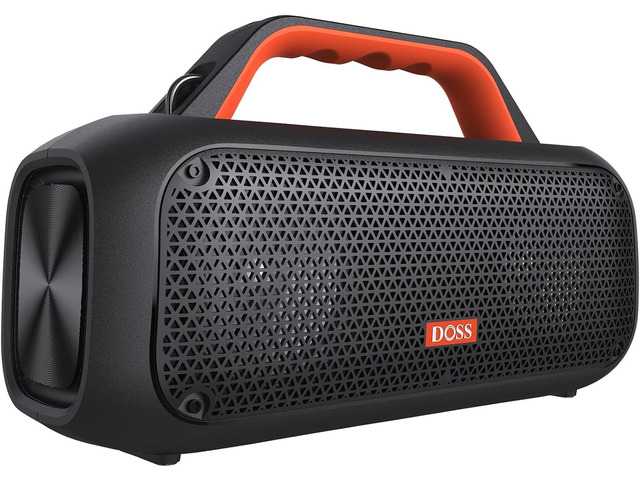 DOSS Extreme Boom Outdoor Bluetooth Speaker with 60W Powerful Sound, 30H Playtime, Built-in 10400mAh Power Bank, IPX6 Waterproof Speaker for...