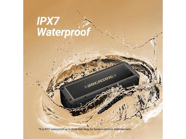 BOGASING G4 Bluetooth Speaker, Portable Wireless Speakers, 50W Stunning & Balanced Sound with Rich Bass, 24H Playtime, IPX7 Waterproof, Bluetooth...