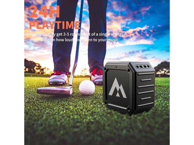 Golf Cart Speaker with Storage Case, IPX7 Magnetic Bluetooth Speaker 24H Playtime, 18W Loud Stereo Sound, Ideal for Golf Cart Accessories, Golf...