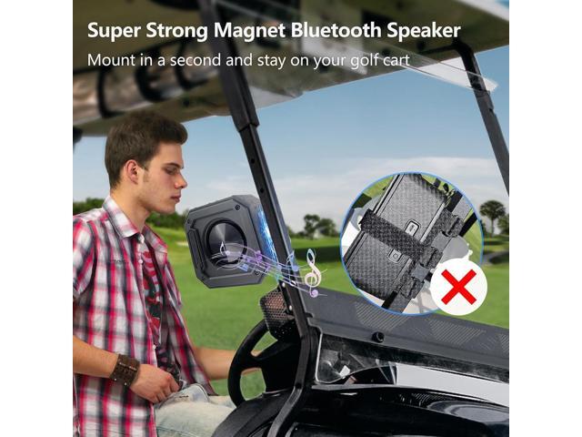 Golf Speaker, Golf Cart Speakers Bluetooth Wireless with Strong Magnetic, Loud with Rich Bass, Portable Outdoor IPX7 Waterproof Bluetooth Speaker,...