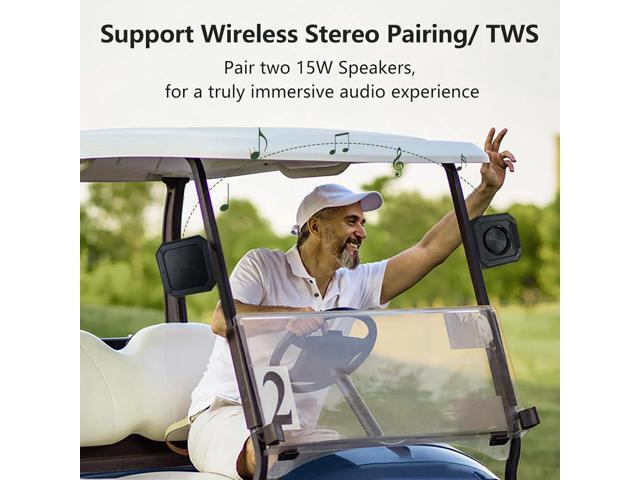 Golf Speaker, Golf Cart Speakers Bluetooth Wireless with Strong Magnetic, Loud with Rich Bass, Portable Outdoor IPX7 Waterproof Bluetooth Speaker,...