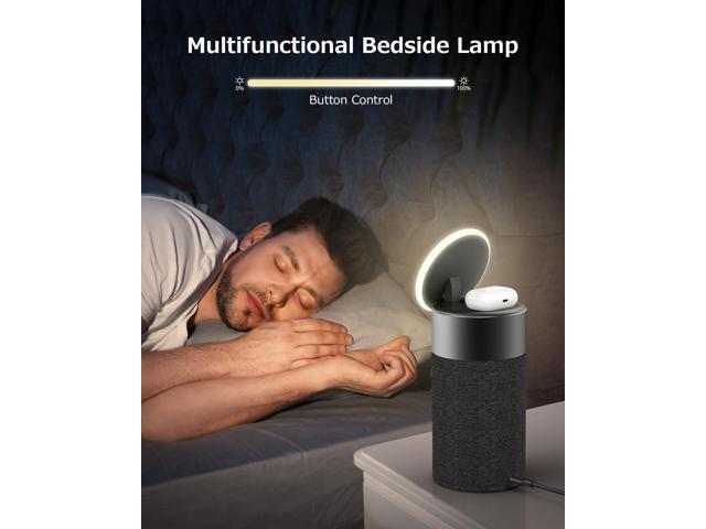 COLSUR Bluetooth Speaker, Magnetic Wireless Charger, Bluetooth Speakers with Night Light, 2 in 1 Wireless Charging Station for iPhone...