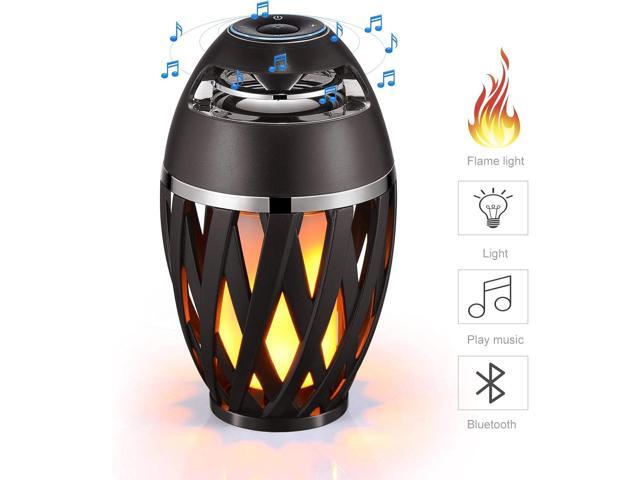 Led Flame Speaker Bluetooth Speakers,Dancing Flames Outdoor Indoor Portable Bluetooth Speaker &Torch Atmosphere Light for Patio Porch Garden Home...