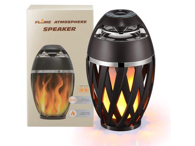 Led Flame Speaker Bluetooth Speakers,Dancing Flames Outdoor Indoor Portable Bluetooth Speaker &Torch Atmosphere Light for Patio Porch Garden Home...