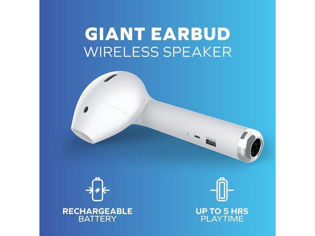 Coby True Wireless Bluetooth Speaker, 3W Audio Built-in FM Radio, Aux Port, USB & TF Card Slot, Built-in Microphone Rechargeable Battery