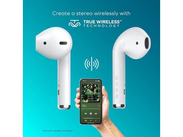 Coby True Wireless Bluetooth Speaker, 3W Audio Built-in FM Radio, Aux Port, USB & TF Card Slot, Built-in Microphone Rechargeable Battery