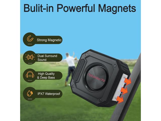 2-Pack Golf Cart Bluetooth Speaker 30W Loud Stereo Magnetic Mount IPX7 Waterproof Rugged & Shockproof (X1)
