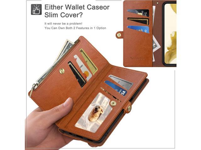 XcaseBar for A15 5G Wallet case with Zipper Credit Card Holder RFID Blocking,Flip Folio Book PU Leather Shockproof Protective Cover Women Men for...