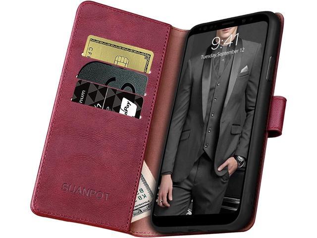 SUANPOT for Samsung Galaxy Note 9 6.4' with RFID Blocking Leather Wallet case Credit Card Holder, Flip Folio Book Phone case Cover Purse Poket for...