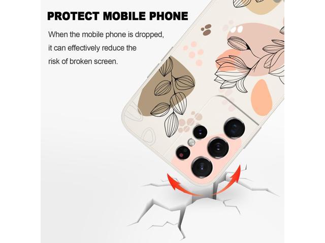 for Samsung S21 Ultra Case, for Samsung Galaxy S21 Ultra Case Floral Creative Sides Phone Cover Fashionablee Designs Soft Silicone Slim S21 Ultra...