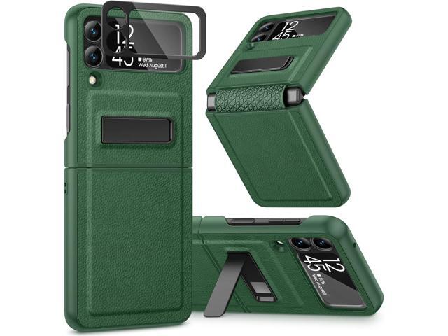 Caka for Galaxy Z Flip 3 5G Kickstand Case, Z Flip 3 Case with Camera Protector Hinge Protection Heavy Duty Shockproof Protection Wireless Charging...