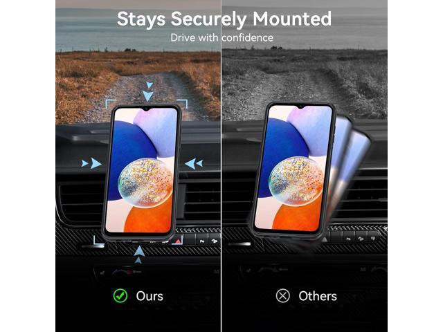 Magnetic Case for Samsung Galaxy A15, Samsung A15 5G Case with Screen Protector, [Military-Grade Drop Protection] Transparent Back Protective Phone...