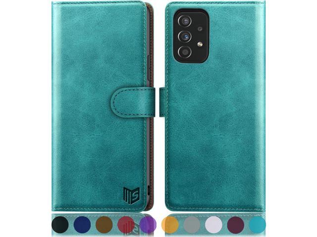 SUANPOT for Samsung Galaxy A52 4G& 5G Leather Wallet case with RFID Credit Card Holder Flip Folio Book Phone case Shockproof Cover for Women Men...