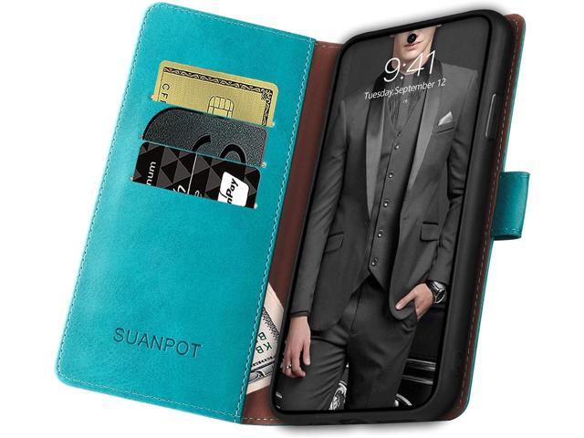 SUANPOT for Samsung Galaxy A52 4G& 5G Leather Wallet case with RFID Credit Card Holder Flip Folio Book Phone case Shockproof Cover for Women Men...