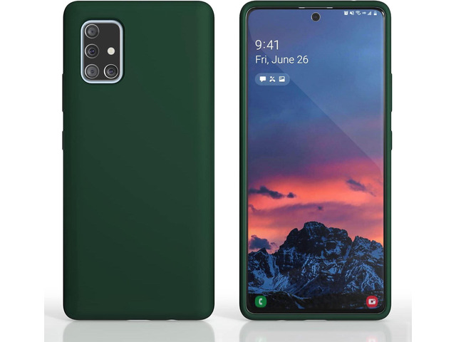 E Segoi Designed for Galaxy A71 5G Case, Liquid Silicone Gel Rubber Shockproof Case Soft Microfiber Cloth Lining Cushion Compatible with Galaxy A71...