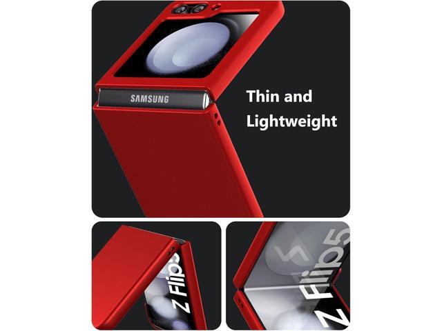 Case for Samsung Galaxy Z Flip 5 (2023) Thin Hard Matte Phone Case for Galaxy Z Flip5 - Red