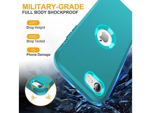 for iPhone SE Case 2022/2020,iPhone 8/7 [Shockproof] [Dropproof] [Dust-Proof] [Military Grade Drop Tested] with Non-Slip Removable iPhone SE 2022...