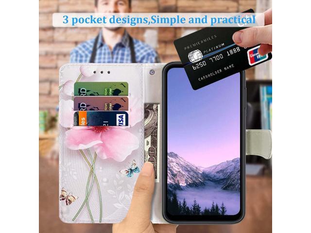 JanCalm for Galaxy A15 5G Phone Case Wallet,Floral Pattern Cute for Samsung Galaxy A15 5G Case Women Girl [Wrist Strap][Card Cash Slots][Kickstand]...