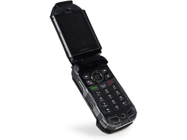 BELTRON Leather Fitted Case for Kyocera DuraXV Extreme E4810, DuraXV Extreme+ E4811 Verizon Flip Phone - Features: Rotating Belt Clip, Screen &...