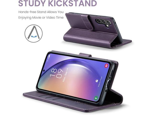 for Samsung Galaxy A25 5G Wallet Case with RFID Blocking Credit Card Holder, PU Leather Folio Flip Kickstand Protective Shockproof Cover Women Men...