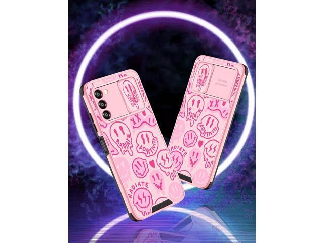 Goocrux for Samsung Galaxy A03S Case Face for Girls Women Kawaii Cute Girly Phone Cover Preppy Smile Unique Design Aesthetic with Slide Camera...