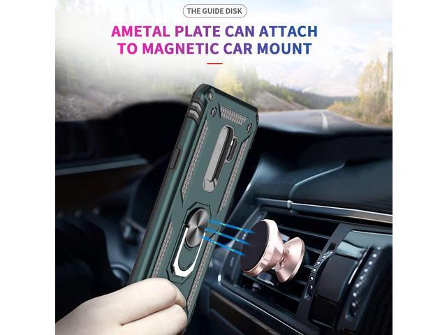 LeYi for Galaxy S9 Plus Phone Case, Samsung Galaxy S9 Plus Case with [2 Pack] 3D Curved Screen Protector for Men Women, [Military-Grade] Ring...