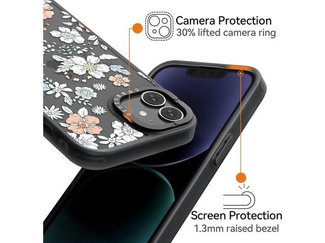 Compatible for iPhone 11 Case Cute Aesthetic - Durable Fashion Funny Phone Case - Girly Lovely Flower Pattern Print Cover Design for Woman Girl 6.1...