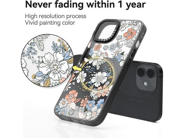 Compatible for iPhone 11 Case Cute Aesthetic - Durable Fashion Funny Phone Case - Girly Lovely Flower Pattern Print Cover Design for Woman Girl 6.1...