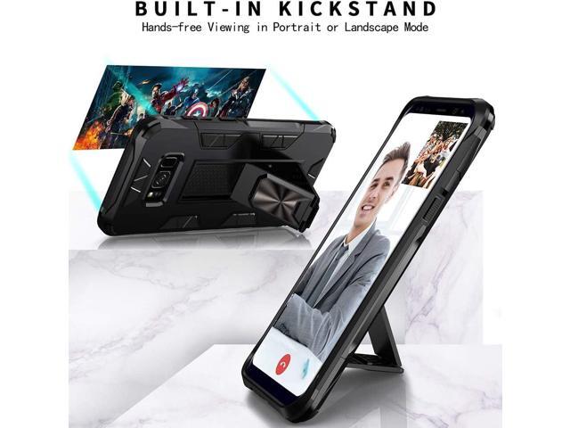 for Samsung Galaxy S8 Plus Case Samsung Galaxy S8+ Case Military Grade Built-in Kickstand Case Holder Armor Heavy Duty Shockproof Cover Protective...