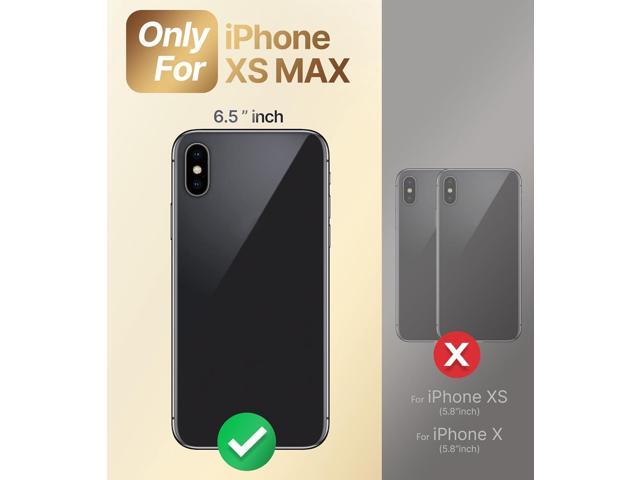 XYZ for iPhone Xs Max Case with Stand, Phone Case with Double Ring Kickstand, Women Girl Cute Love-Heart Luxury Bling Protective Case Heart for...