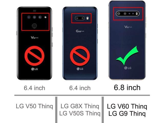 Osophter for LG V60 ThinQ Case,LG V60 Case Shock-Absorption Flexible TPU Rubber Full-Body Protective Phone Cover for LG V60 ThinQ(Black)