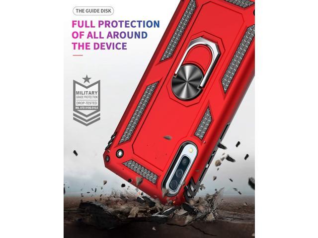 Military Grade Drop Impact for Samsung Galaxy A50 Case 360 Metal Rotating Ring Kickstand Holder Magnetic Car Mount Armor Heavy Duty Shockproof Case...