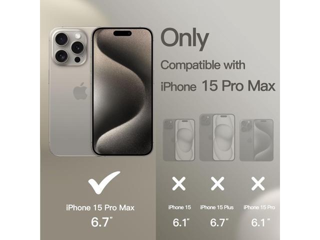 JETech Silicone Case for iPhone 15 Pro Max 6.7-Inch, Silky-Soft Touch Full-Body Protective Phone Case, Shockproof Cover (Clay)