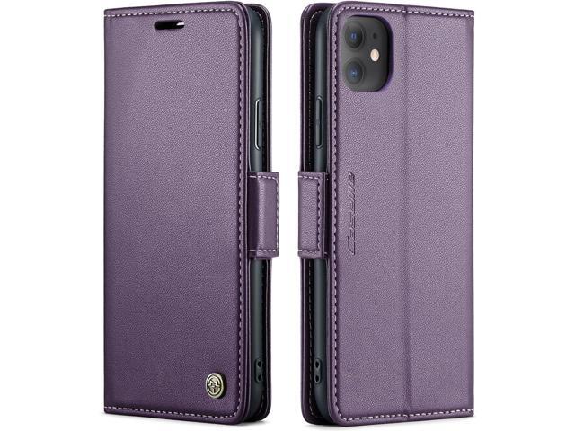 QLTYPRI Wallet Case for iPhone 11, Premium PU Leather Magnetic Flip Folio Case with RFID Blocking Credit Card Slots Kickstand Shockproof Protective...